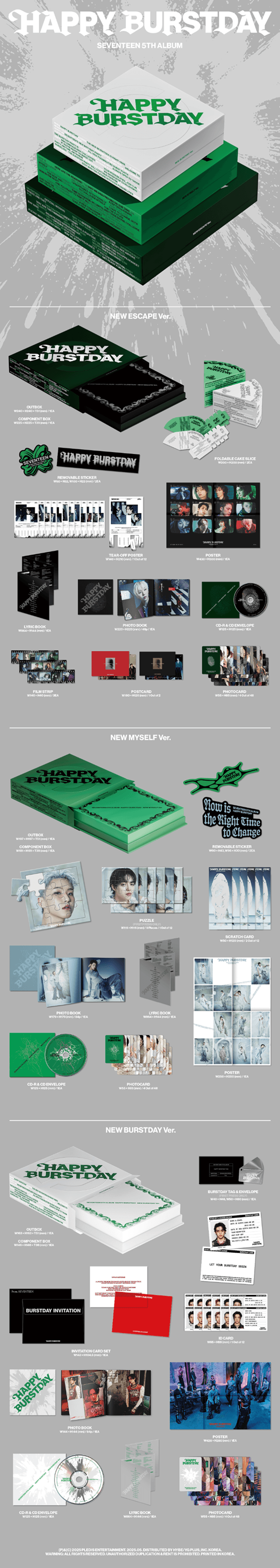 Seventeen Happy Burstday Album Info